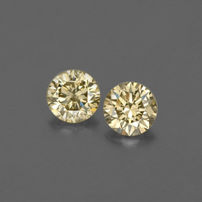  ct natürliche champagnerfarbend Diamant-Edelsteine, Rund Schliff, VS