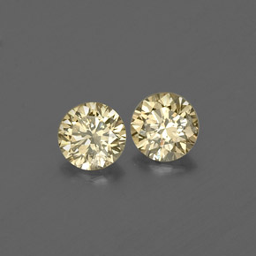  ct natürliche champagnerfarbend Diamant-Edelsteine, Rund Schliff, VS