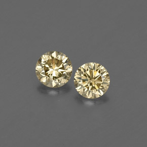  ct natürliche gelber Diamant-Edelsteine, Rundschliff, VS