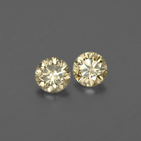  ct natürliche gelber Diamant-Edelsteine, Rundschliff, VS