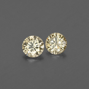  ct natürliche champagnerfarbend Diamant-Edelsteine, Rund Schliff, VS