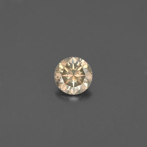 0,18 ctw natürlicher gelber Diamant, Rundschliff, VS