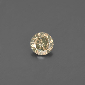 0,20 ctw natürlicher gelber Diamant, Rundschliff, VS