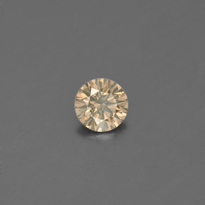 9,17 ctw natürlicher champagnerfarbend Diamant, Rund Schliff, VS