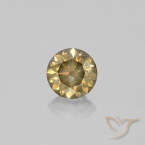 1.61ct Natürlicher Champagner Diamant, Runden, SI