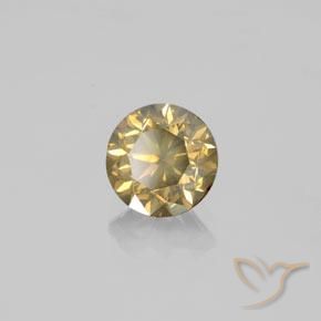 9,17 ctw natürlicher Champagner Diamant, Runden, SI