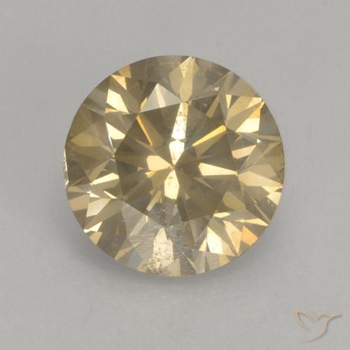 9,17 ctw natürlicher Champagner Diamant, Runden, SI