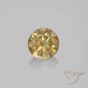 1.50ct Natürlicher Champagner Diamant, Runden, SI