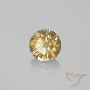 9,17 ctw natürlicher Champagner Diamant, Runden, SI