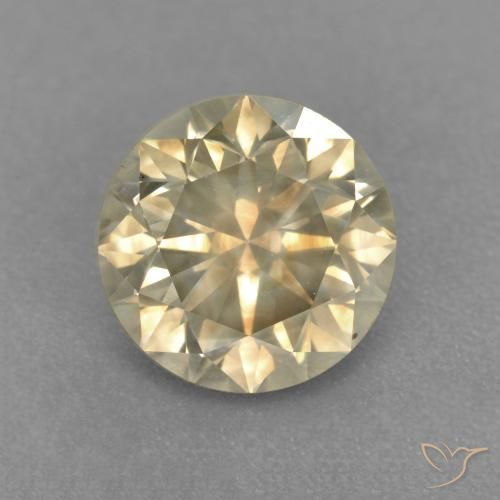 1.85ct Natürlicher champagnerfarbend Diamant, Runden, SI