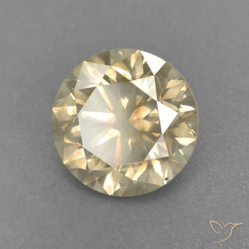 9,17 ctw natürlicher champagnerfarbend Diamant, Runden, SI