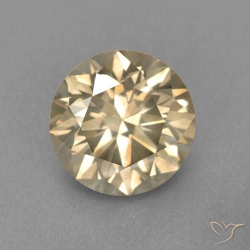 1.67ct Natürlicher Cognac Diamant, Runden, SI