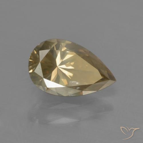 9,17 ctw natürlicher Cognac Diamant, Birnenform, SI