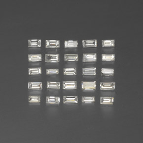 0,42 ct natürliche weißer Diamant-Edelsteine, Baguette, SI