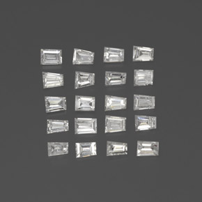  ct natürliche weißer Diamant-Edelsteine, Fantasieschliff, SI