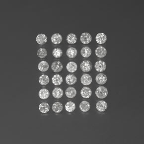  ct natürliche weißer Diamant-Edelsteine, Rundschliff, SI