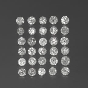  ct natürliche weißer Diamant-Edelsteine, Rundschliff, SI