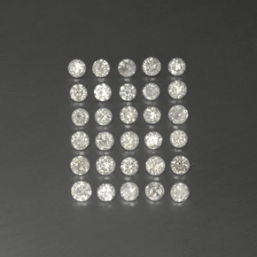  ct natürliche weißer Diamant-Edelsteine, Rundschliff, SI