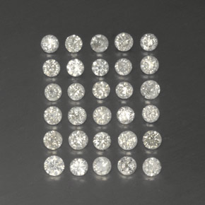  ct natürliche weißer Diamant-Edelsteine, Rundschliff, SI