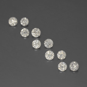  ct natürliche weißer Diamant-Edelsteine, Rundschliff, SI