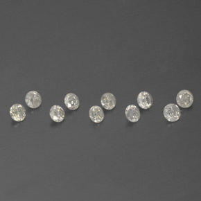  ct natürliche weißer Diamant-Edelsteine, Rundschliff, SI