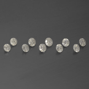  ct natürliche Weiß Diamant-Edelsteine, Rund Schliff, SI