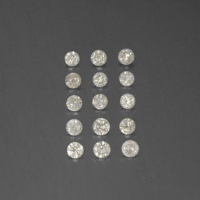  ct natürliche weißer Diamant-Edelsteine, Rundschliff, SI