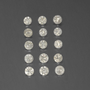  ct natürliche weißer Diamant-Edelsteine, Rundschliff, SI