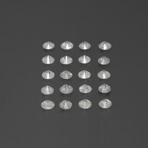  ct natürliche Weiß Diamant-Edelsteine, Rund Schliff, SI