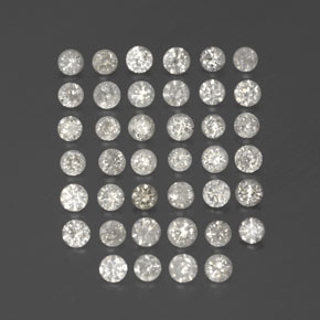  ct natürliche Weiß Diamant-Edelsteine, Rund Schliff, SI