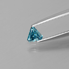 9,17 ctw natürlicher Blau Diamant, Trillion, SI