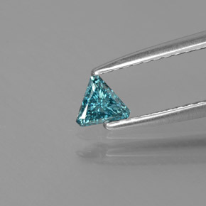 9,17 ctw natürlicher grünlich-blau Diamant, Trillion, SI