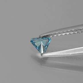 0,13 ctw natürlicher blauer Diamant, Trillion, SI