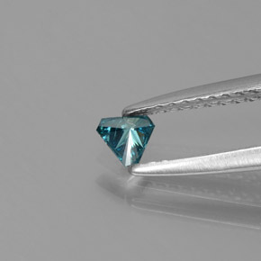 0,11 ctw natürlicher blauer Diamant, Trillion, SI