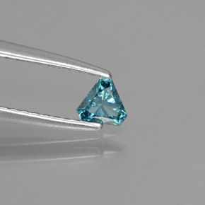 9,17 ctw natürlicher Blau Diamant, Trillion, SI