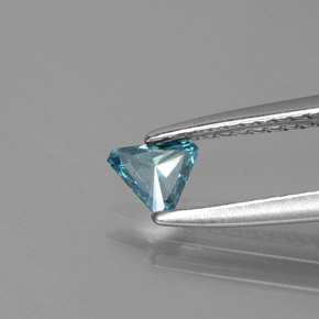 9,17 ctw natürlicher grünlich-blau Diamant, Trillion, SI