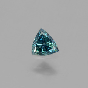 9,17 ctw natürlicher grünlich-blau Diamant, Trillion, SI