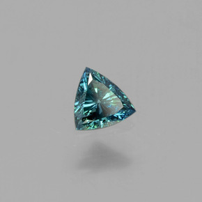 9,17 ctw natürlicher grünlich-blau Diamant, Trillion, SI