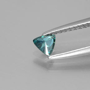 9,17 ctw natürlicher grünlich-blau Diamant, Trillion, SI