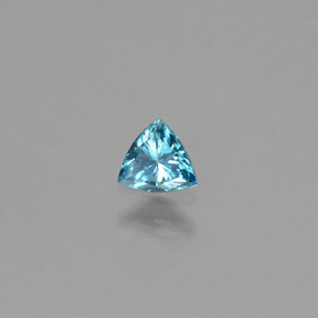 0,17 ctw natürlicher blauer Diamant, Trillion, SI