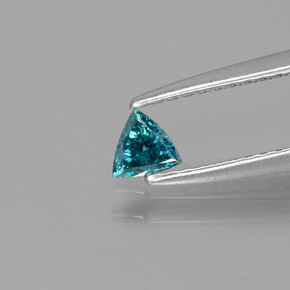 9,17 ctw natürlicher Blau-grün Diamant, Trillion, SI