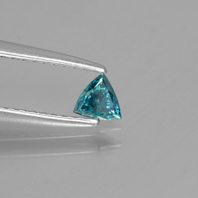9,17 ctw natürlicher Blau-grün Diamant, Trillion, SI
