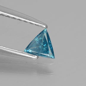 9,17 ctw natürlicher grünlich-blau Diamant, Trillion, SI