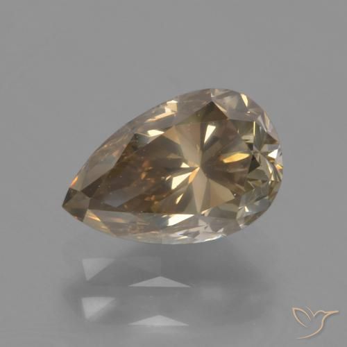 1.32ct Natürlicher Cognac Diamant, Birnenform, SI