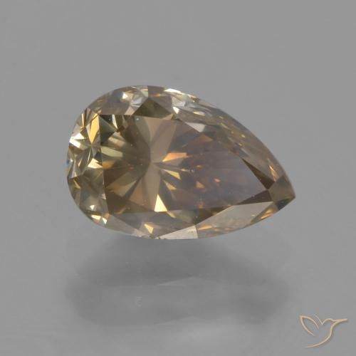 9,17 ctw natürlicher Cognac Diamant, Birnenform, SI