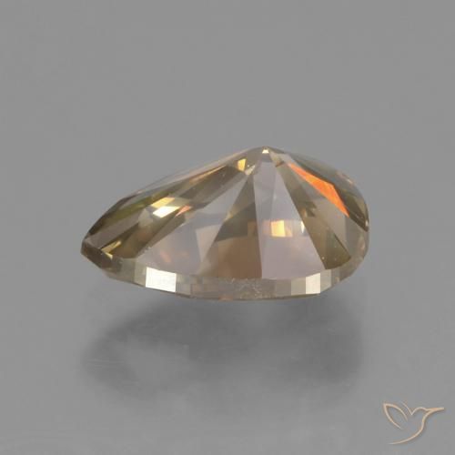 9,17 ctw natürlicher Cognac Diamant, Birnenform, SI