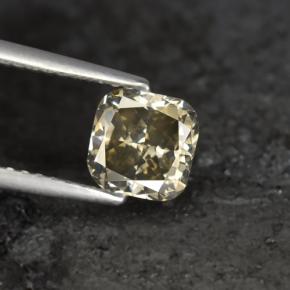 1,21 ctw natürlicher Gold Diamant, Kissenschliff, SI