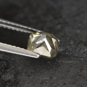 1,21 ctw natürlicher Gold Diamant, Kissenschliff, SI