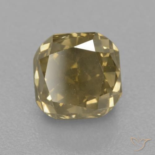1.57ct Natürlicher Champagner Diamant, Smaragdschliff, SI