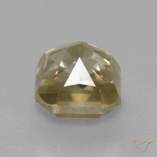9,17 ctw natürlicher Champagner Diamant, Oktagonschliff, SI